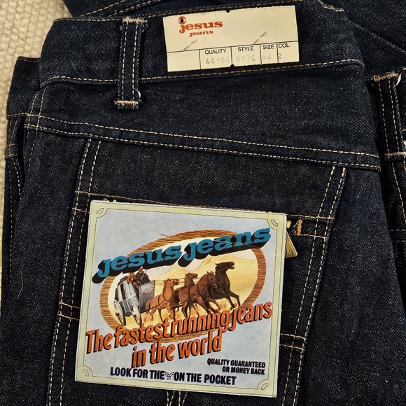 Jesus Jeans - 70s Italian Denim - NEVER WORN - RARE FIND